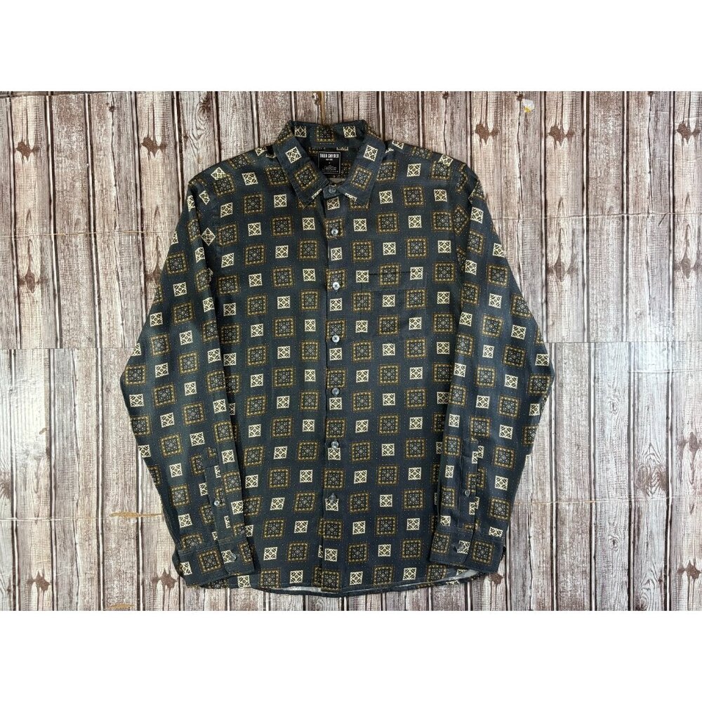 TODD SNYDER X ALBINI Finest Italian Fabric Shirt size M Geometric pattern NWOT